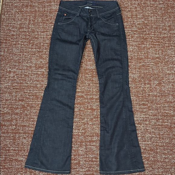 Hudson Jeans Denim - Vintage Y2K Hudson dark wash low rise flap pocket flare leg denim women’s 25